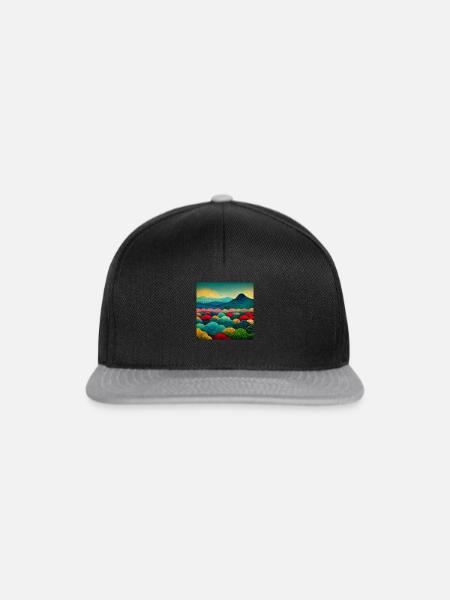 Glückliches Land - Snapback Cap - Schwarz/Grau