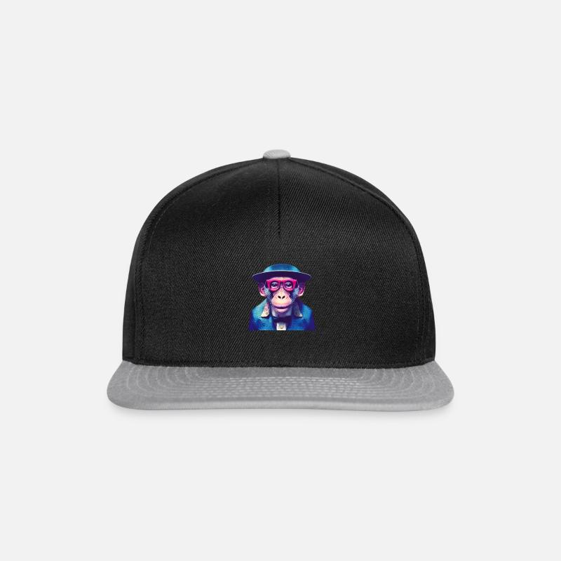 Cool Monkey - Snapback Cap - black/grey