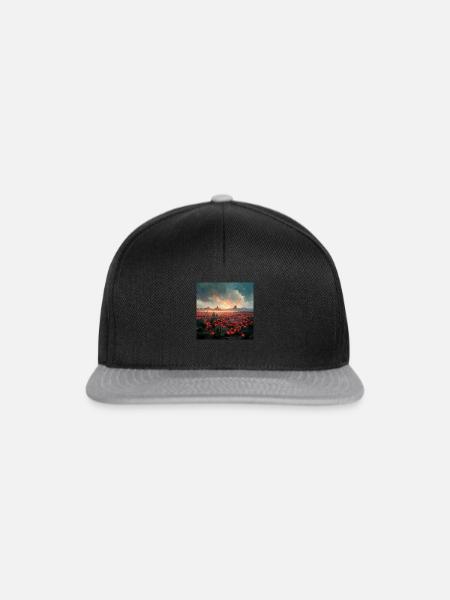 Feuer Wüste - Snapback Cap - Schwarz/Grau