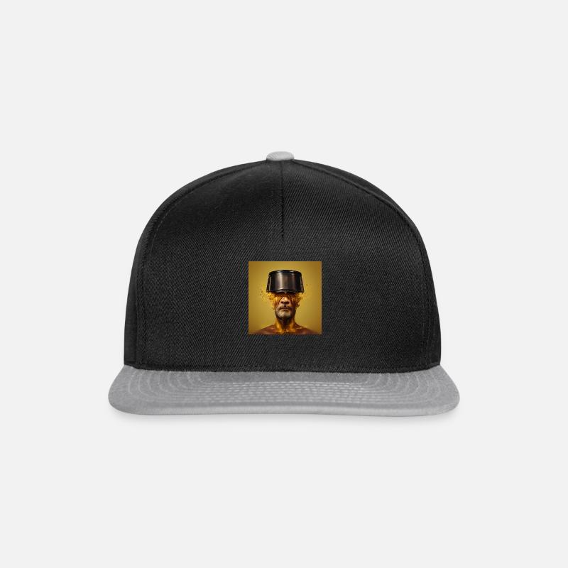 Liquid gold - Snapback Cap - black/grey