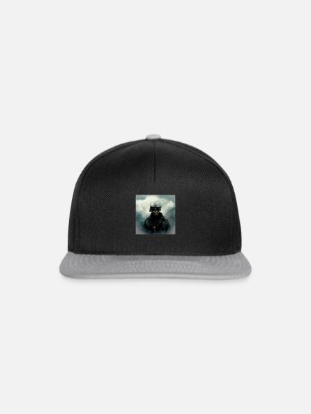 Cloudy Skull Soldier - Snapback Cap - Schwarz/Grau