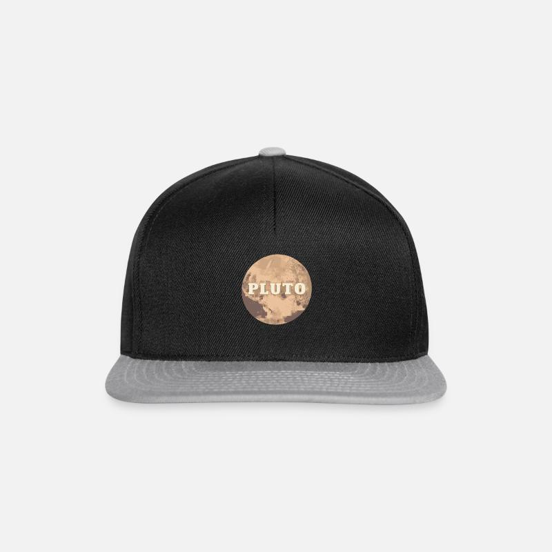 Pluto Planet - Snapback Cap - Schwarz/Grau