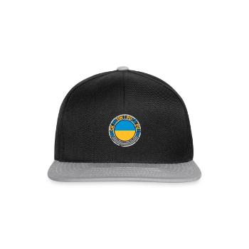 puck futin logo design - Snapback Cap - black/grey - Front
