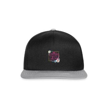 Daughter of the King - Pink Design - Snapback Cap - Schwarz/Grau - Vorne