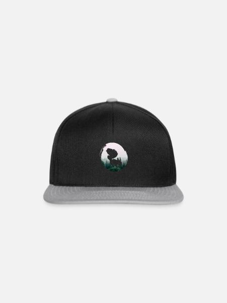 Meer Wasser Strand - Snapback Cap - Schwarz/Grau