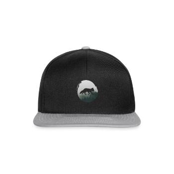 Plage d’eau de mer - Casquette snapback - noir/gris - Devant