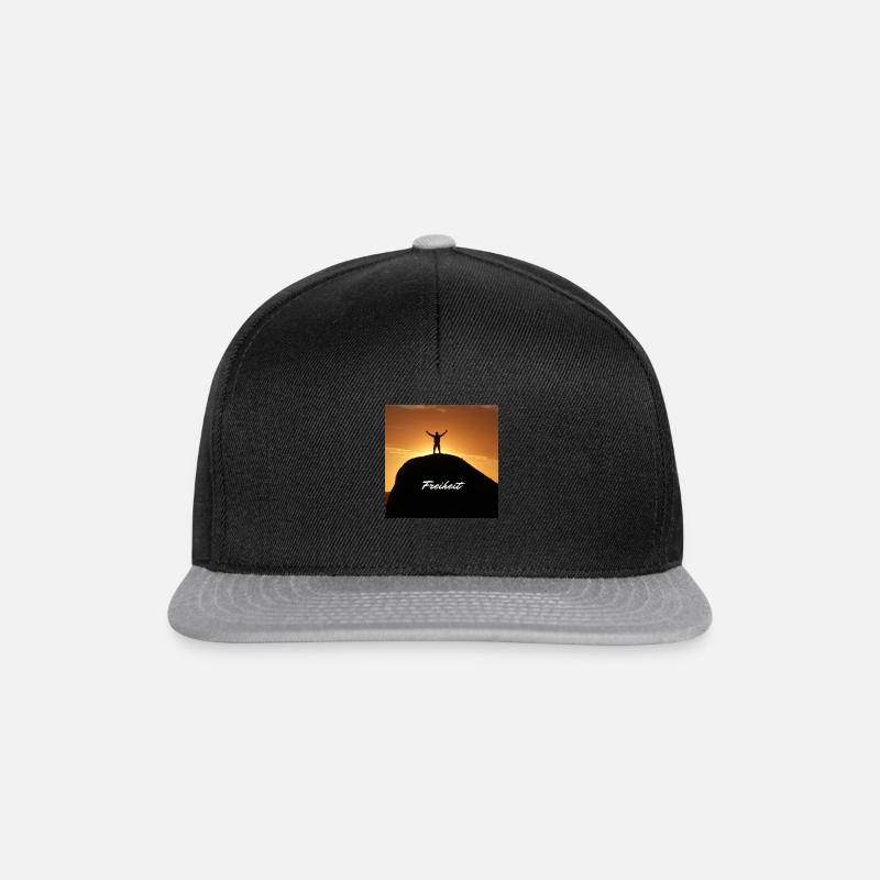 Freiheit - Snapback Cap - Schwarz/Grau