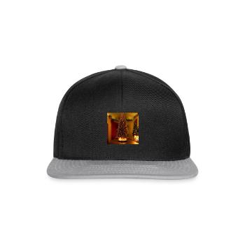 Majestätischer Weihnachtsbaum - Snapback Cap - Schwarz/Grau - Vorne