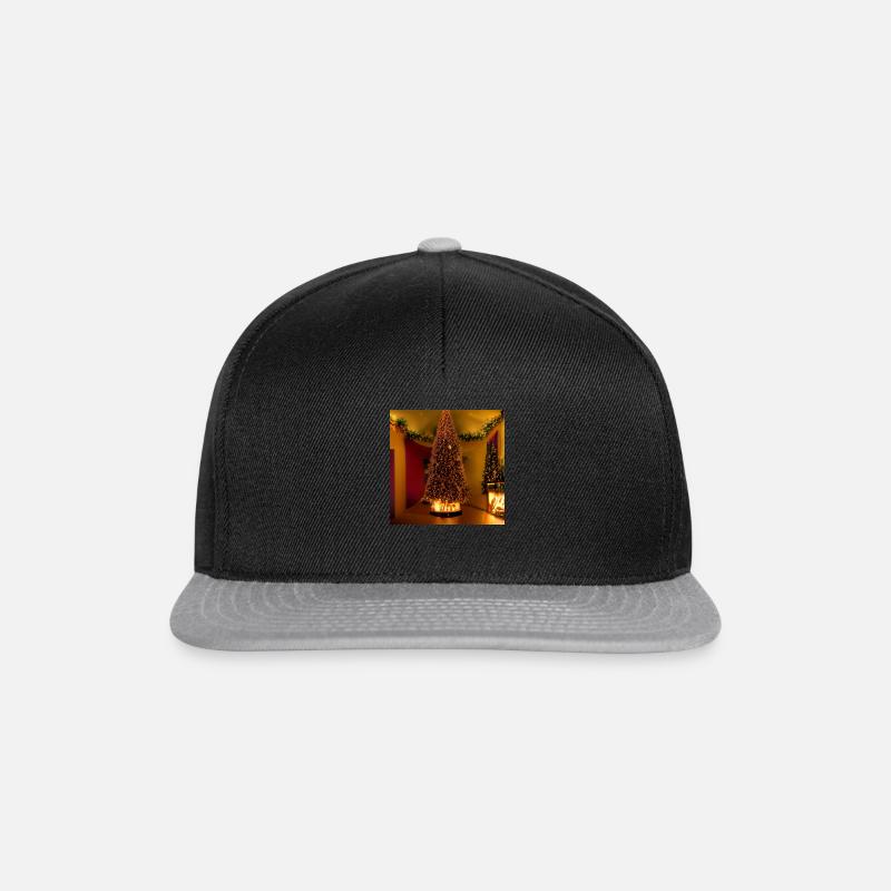 Majestätischer Weihnachtsbaum - Snapback Cap - Schwarz/Grau