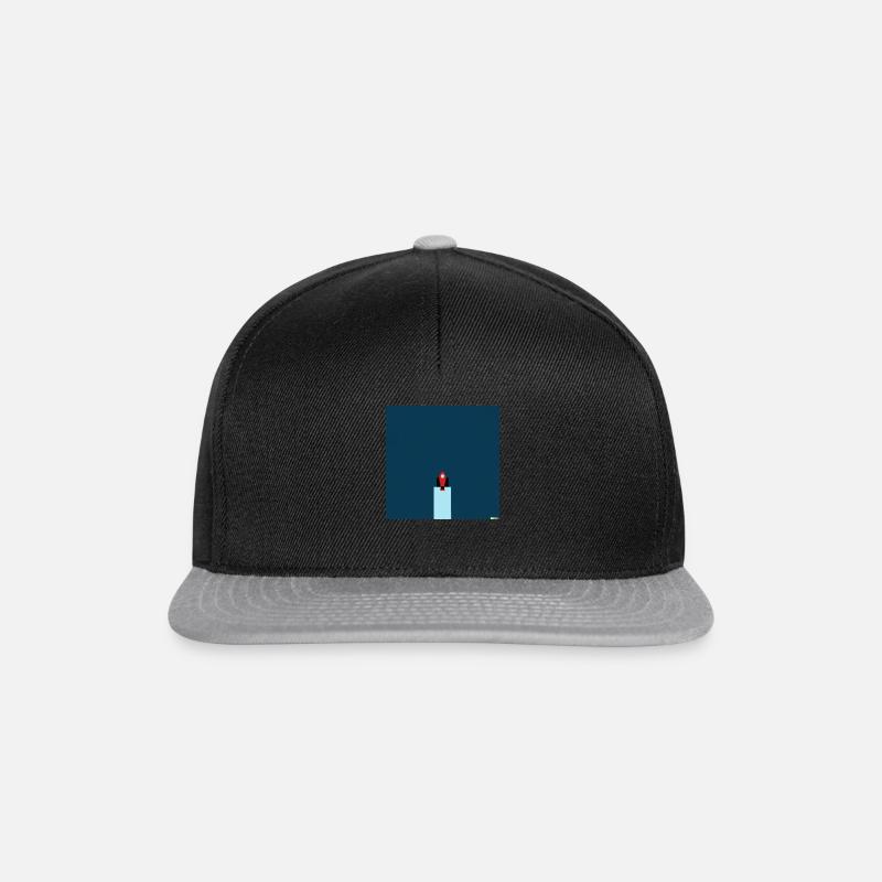 rocket in minimal space - Snapback Cap - Schwarz/Grau