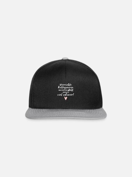 Verrückte Kolleginnen machen die Welt viel schöner - Snapback Cap - Schwarz/Grau