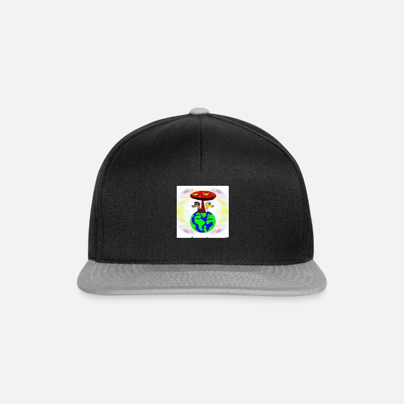 Planet der Wölfe - Snapback Cap - Schwarz/Grau