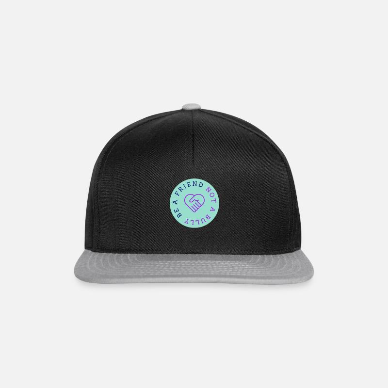 Be a Friend not a Bully - Snapback Cap - Schwarz/Grau
