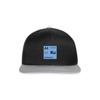 Ruthenium - Snapback Cap - Schwarz/Grau - Vorne
