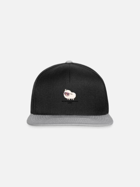 Schaf - Snapback Cap - Schwarz/Grau