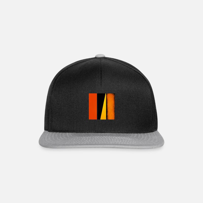 The framed Orange - Snapback Cap - black/grey