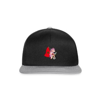 Marokko Party Einhorn - Snapback Cap - Schwarz/Grau - Vorne