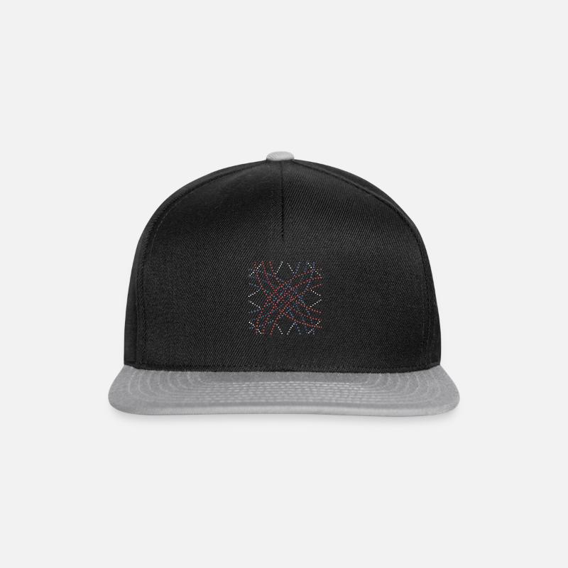 Dotart 016 - Casquette snapback - noir/gris
