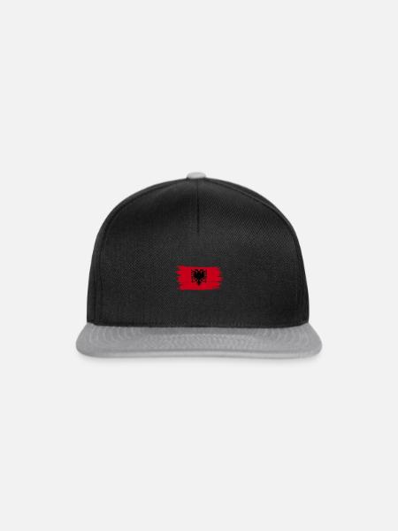 Albanian collections - Snapback Cap - Schwarz/Grau