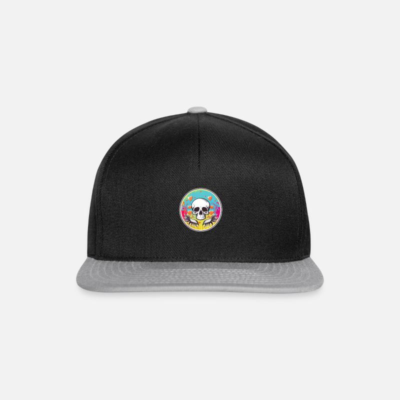 Skull in Love - Snapback Cap - black/grey