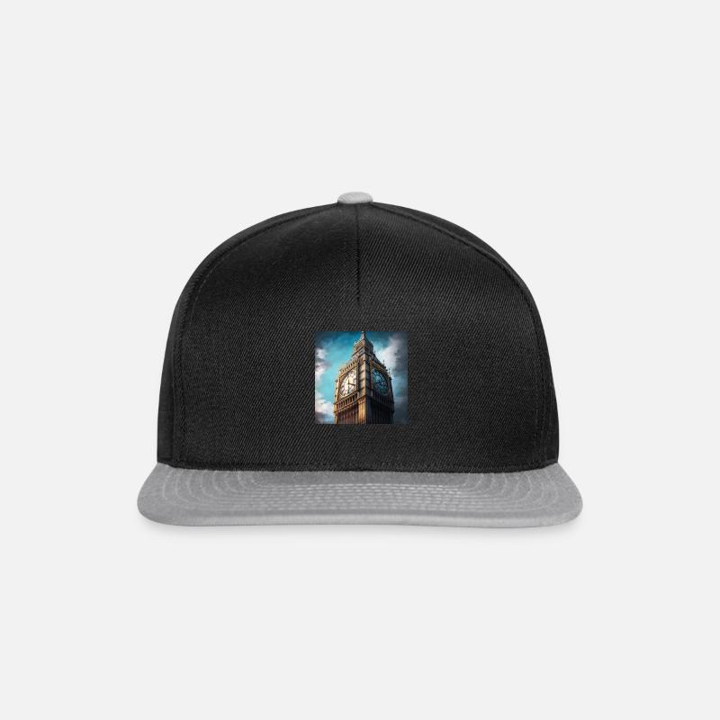 Reiseziele - Snapback Cap - Schwarz/Grau