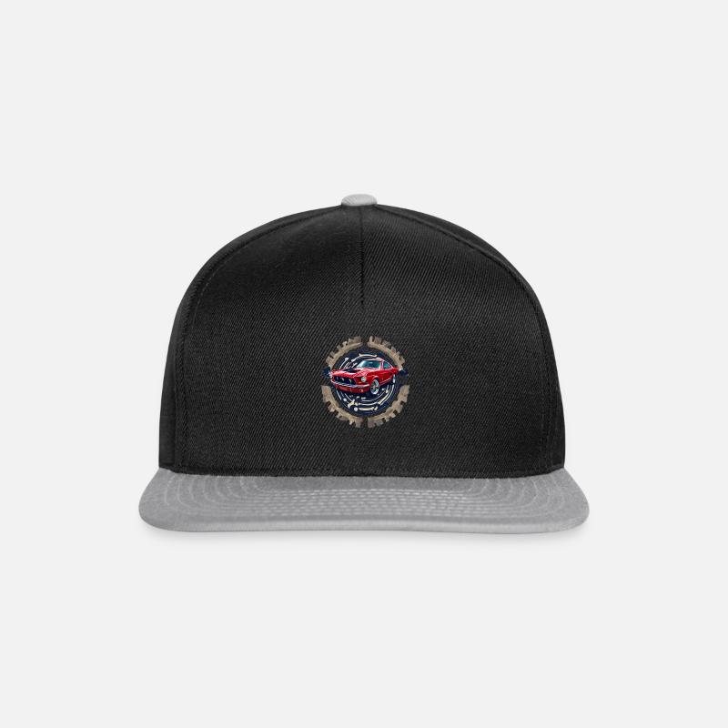 Cool Red Car - Snapback Cap - Schwarz/Grau