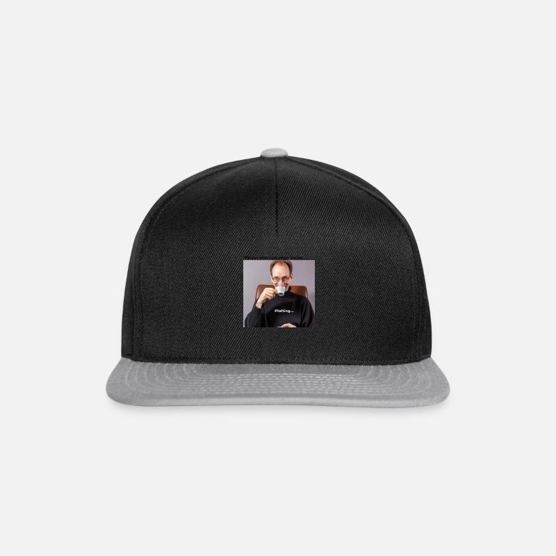 Kaffeetrinker - Snapback Cap - Schwarz/Grau