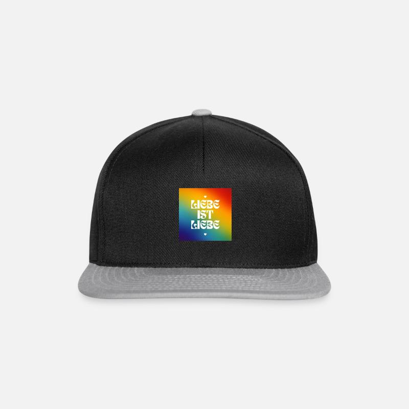 liebe ist liebe - Snapback Cap - Schwarz/Grau