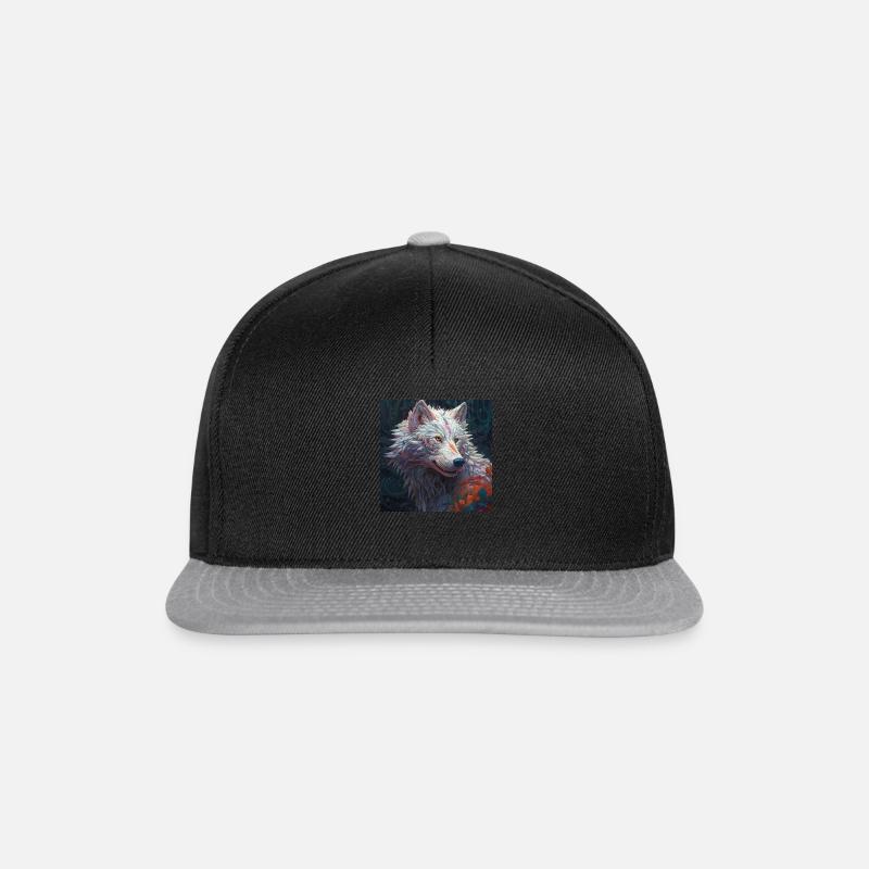 Loup de Thousend Couleurs 1 - Casquette snapback - noir/gris