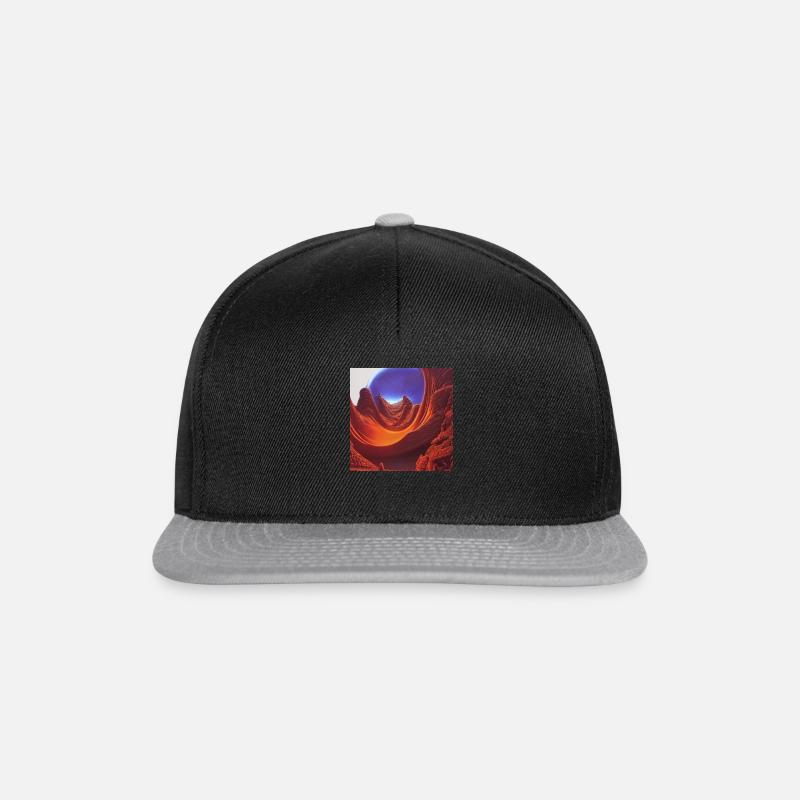 Wüstenrotäärot 1 - Snapback Cap - Schwarz/Grau