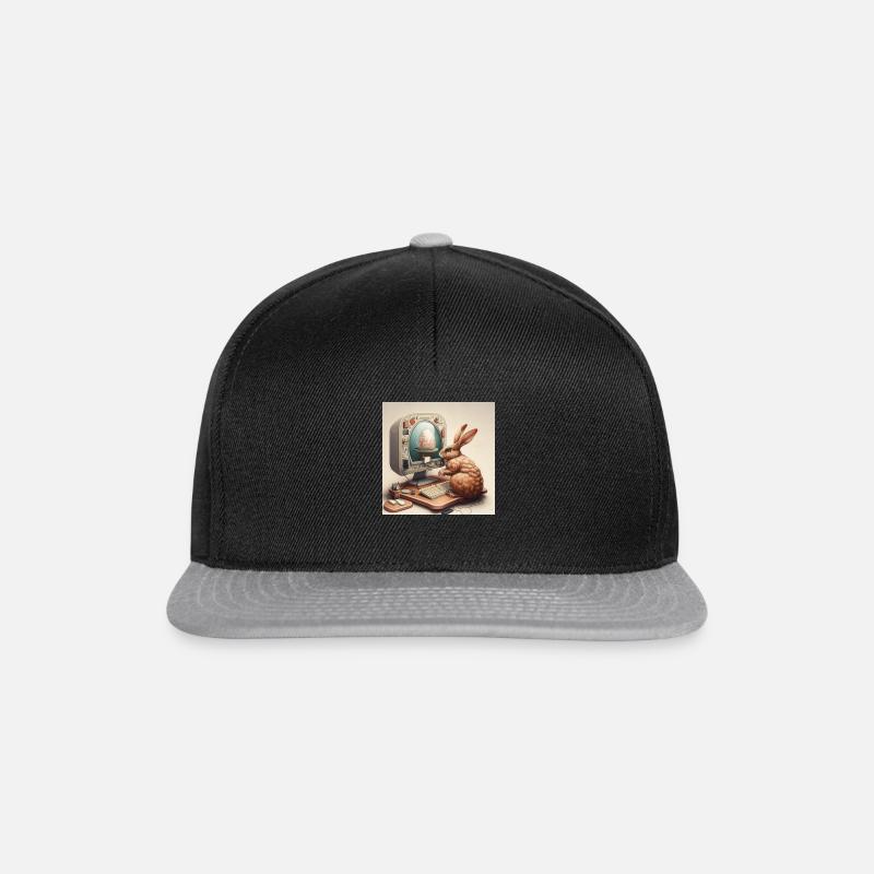 Der Osterhase wird zum Ei-Designer - Snapback Cap - Schwarz/Grau