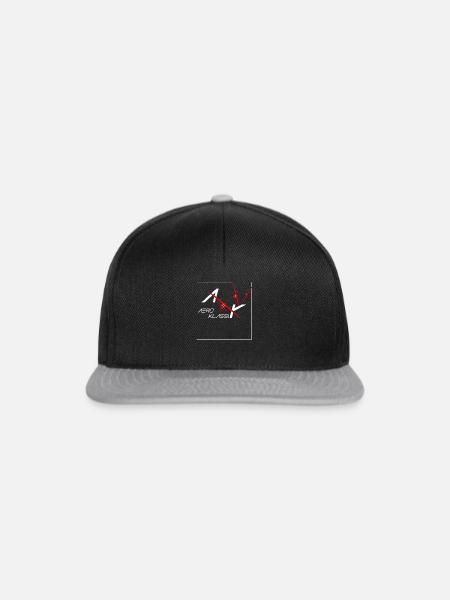 AK 020 2022 Rahmengrà ßer - Snapback Cap - Schwarz/Grau