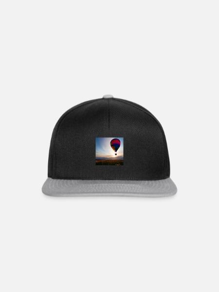 Ballonfahrt - Snapback Cap - Schwarz/Grau