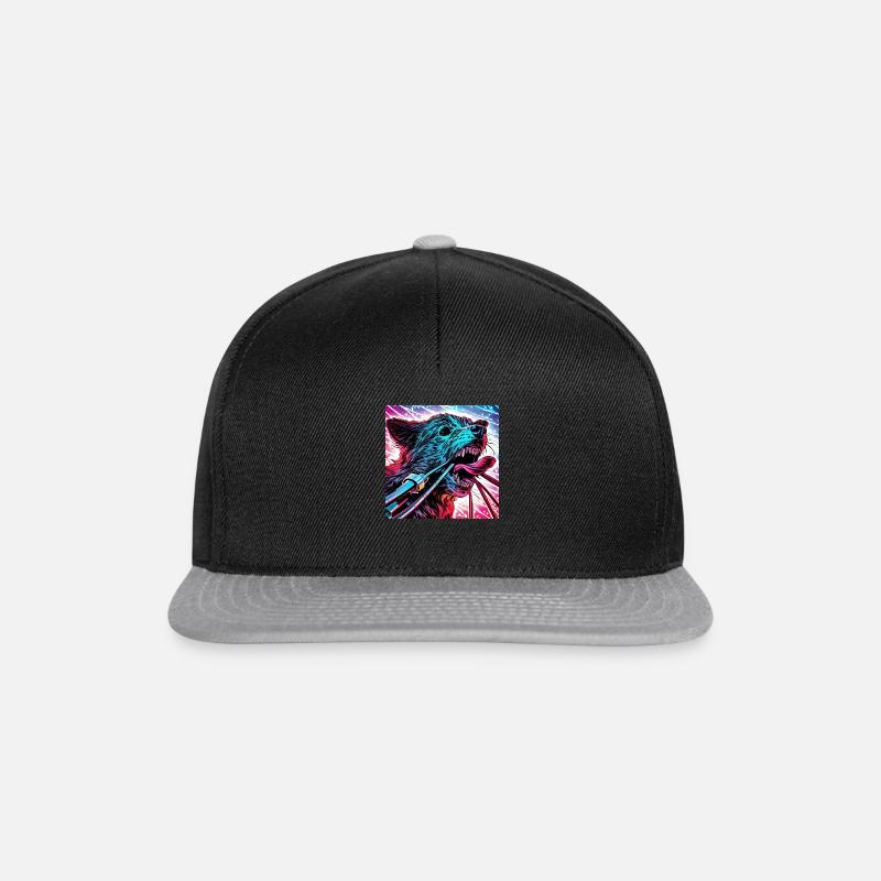Kabelchaos - Snapback Cap - Schwarz/Grau