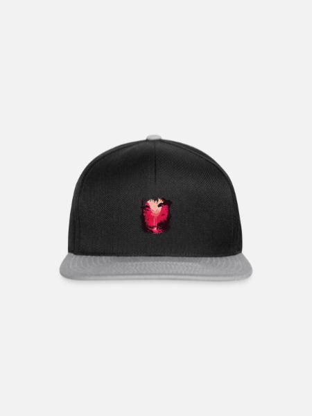 Tropischer Wasserfall - Snapback Cap - Schwarz/Grau