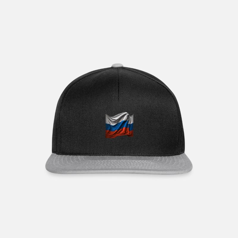 Russia Russian flag - Snapback Cap - black/grey