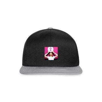 Power Girl - Snapback Cap - Schwarz/Grau - Vorne