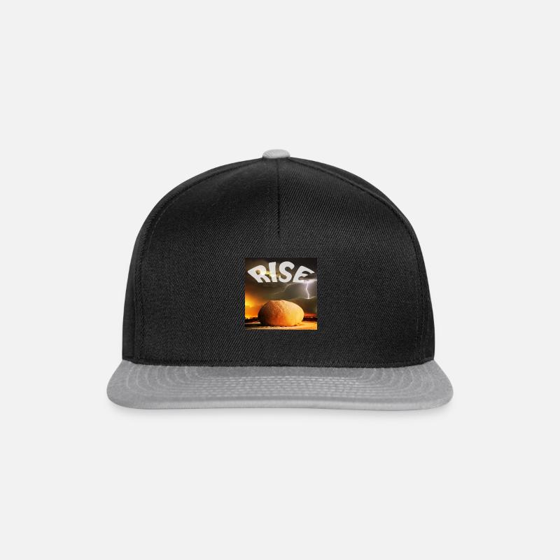 Hefeteig - Rise - Snapback Cap - Schwarz/Grau