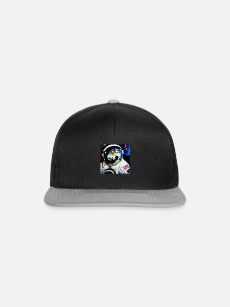 AstroWolf1 - Snapback Cap - Schwarz/Grau