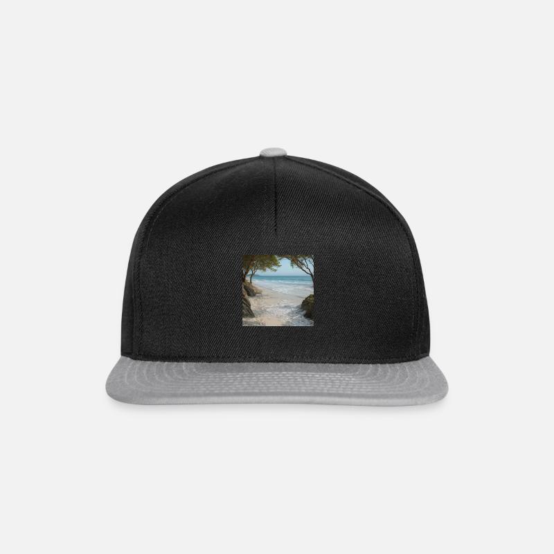 Küsten Blick - Snapback Cap - Schwarz/Grau