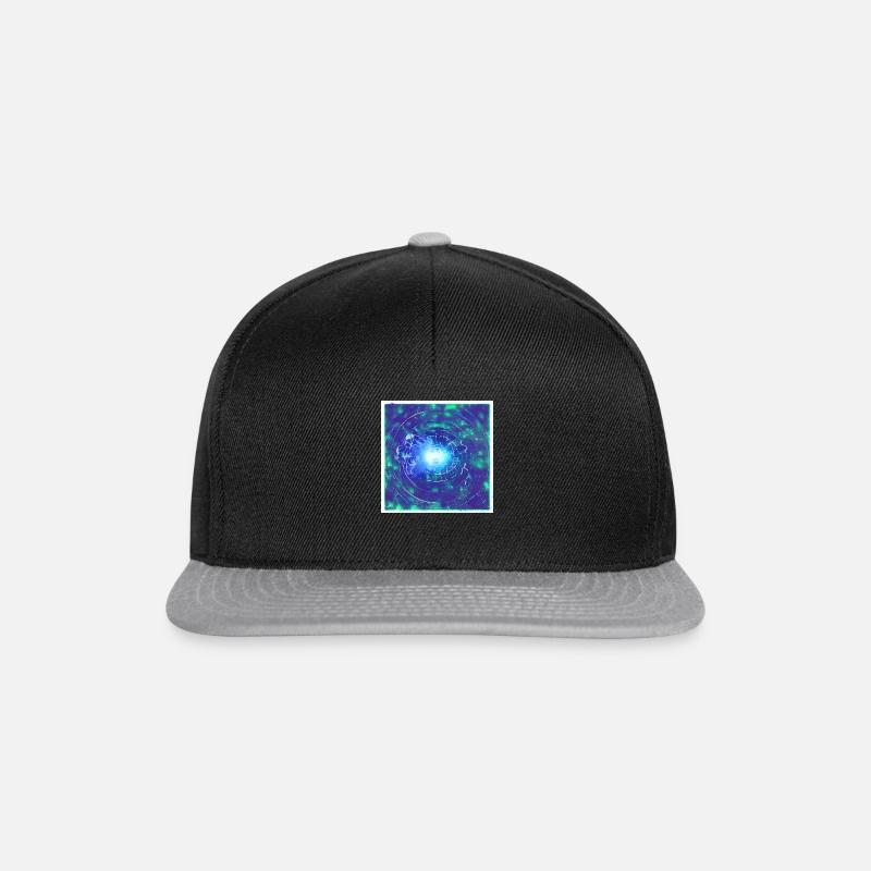 Consciousness vortex - Snapback Cap - black/grey