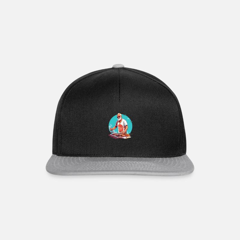Barbecue Time #2 - Snapback Cap - black/grey