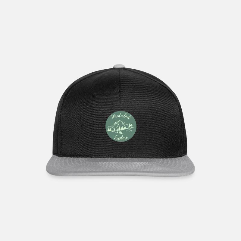 Explore le monde - Casquette snapback - noir/gris