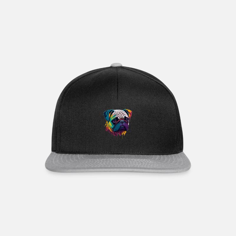pug - Snapback Cap - black/grey