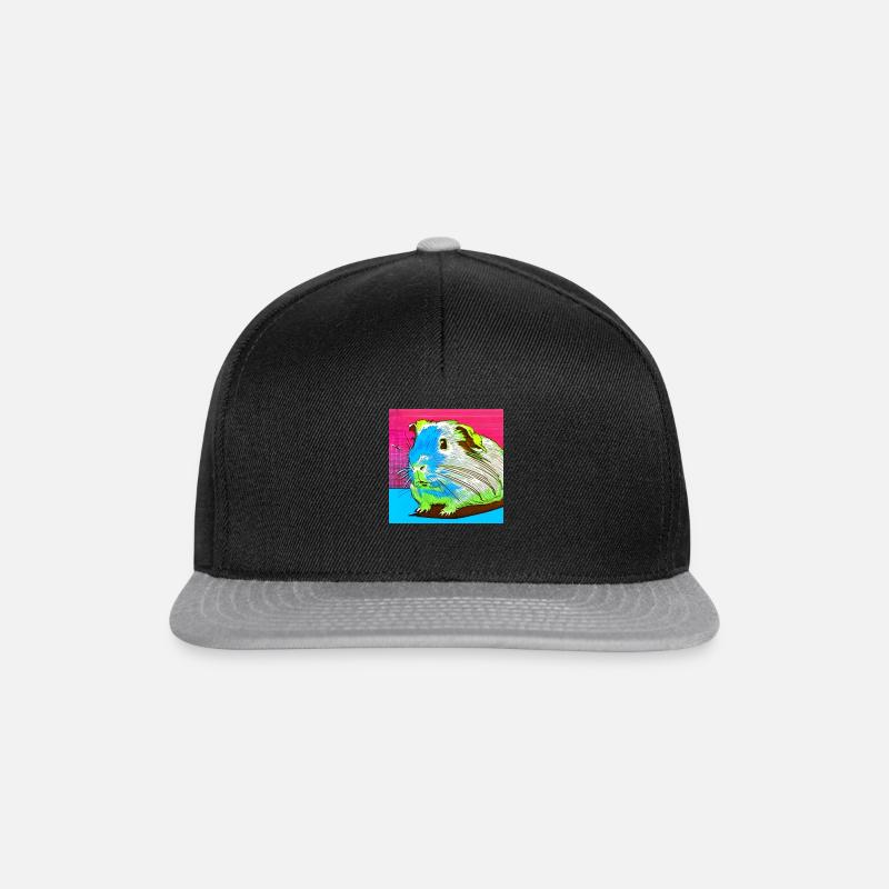 Retro Meerie - Snapback Cap - Schwarz/Grau