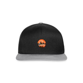 Happy Camping - Snapback Cap - black/grey - Front