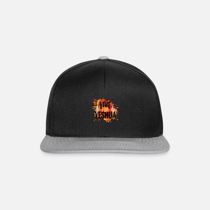 Yeshua Jesus Christus Name Gottes - Snapback Cap - Schwarz/Grau
