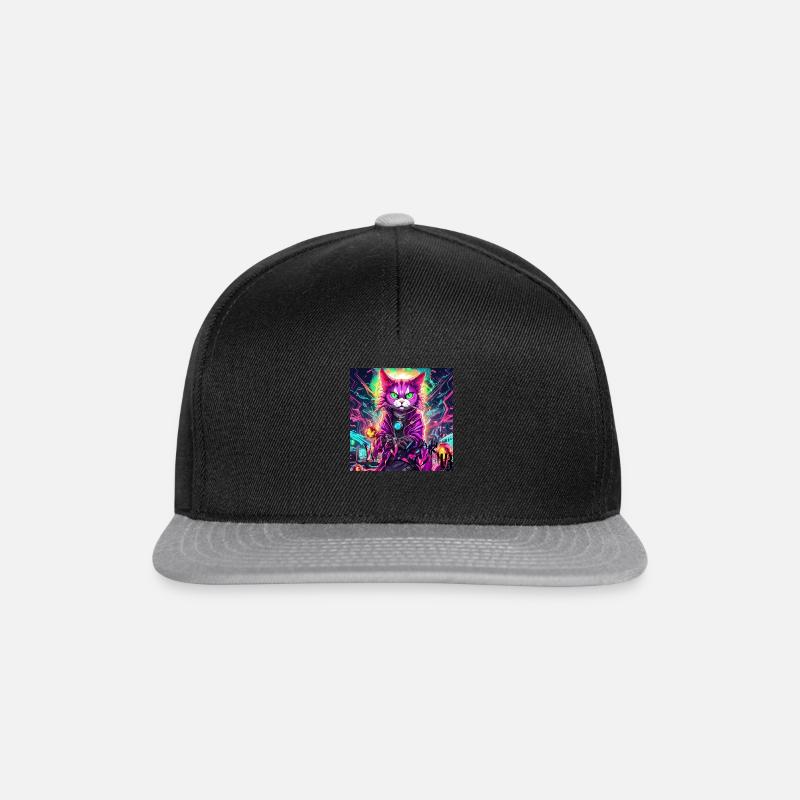 SyntchCat Warlock 2 - Snapback Cap - Schwarz/Grau