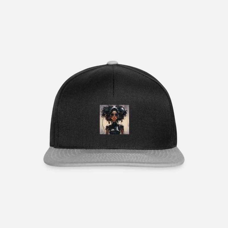 Cyber Punk - Snapback Cap - Schwarz/Grau