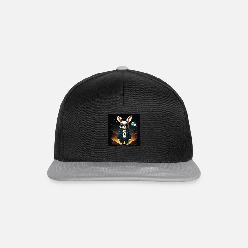 Cooler Hase - Snapback Cap - Schwarz/Grau